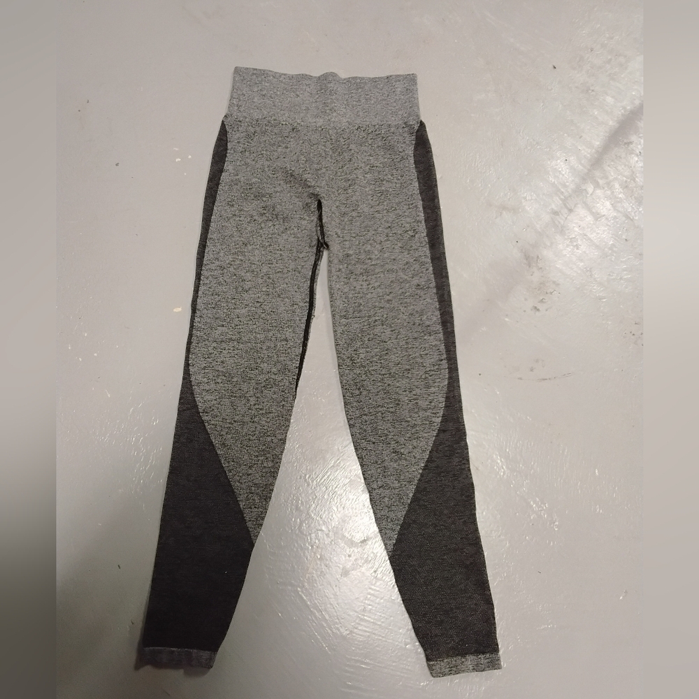 Gray and Black Leggings
